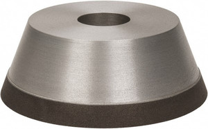 Made in USA 5" Diam, 1-1/4" Hole Size, 1-3/4" Overall Thickness, 100 Grit, Type 11 Tool & Cutter Grinding Wheel Fine Grade, Diamond 03573367 - 03573367