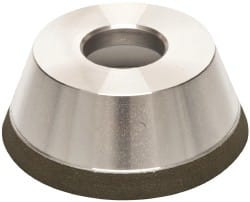 Made in USA 3-3/4" Diam, 1-1/4" Hole Size, 1-1/2" Overall Thickness, 150 Grit, Type 11 Tool & Cutter Grinding Wheel Very Fine Grade, Diamond 03573524 - 03573524