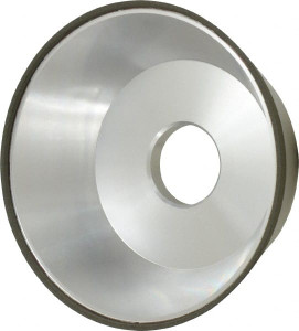 Made in USA 5" Diam, 1-1/4" Hole Size, 1-3/4" Overall Thickness, 150 Grit, Type 11 Tool & Cutter Grinding Wheel Very Fine Grade, Diamond 03574480 - 03574480