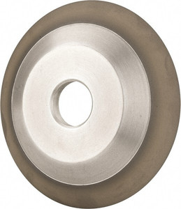 Made in USA 6" Diam, 1-1/4" Hole Size, 3/4" Overall Thickness, 220 Grit, Type 12 Tool & Cutter Grinding Wheel Very Fine Grade, Diamond 03583309 - 03583309