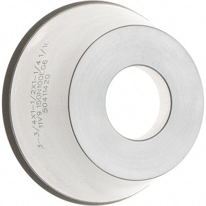 Tru-Maxx 95mm Diam, 1-1/4" Hole Size, 1" Overall Thickness, 150 Grit, Type 11V9, Tool & Cutter Grinding Wheel Very Fine Grade, CBN RESIN-100 - 44289114