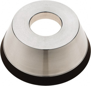 Tru-Maxx 95mm Diam, 1-1/4" Hole Size, 1" Overall Thickness, 100 Grit, Type 11V9, Tool & Cutter Grinding Wheel Fine Grade, Diamond RESIN-27 - 44289221