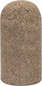 Grier Abrasive Type 18R, 2" Max Diam, 4" Head Thickness, 16 Grit Round Tip Plug Aluminum Oxide, Very Coarse Grade, 5/8-11 Shank Thread T18R-2 - 64160450