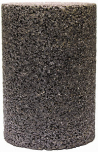 Tru-Maxx Type 18, 2" Max Diam, 4" Head Thickness, 20 Grit Oval Cone Zirconia Alumina, Coarse Grade, 5/8-11 Shank Thread TM-DLO5A423R-ND - 69698801