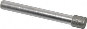 Made in USA 0.315" Head Diam x 0.315" Head Thickness Diamond (Abrasive) Grinding Pin 1/4" Shank Diam Fine Grade, 120 Grit 03500378 - 03500378