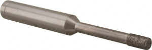 Made in USA 0.141" Head Diam x 1/4" Head Thickness Diamond (Abrasive) Grinding Pin 1/4" Shank Diam x 1-1/4" Shank Length, Coarse Grade 9001410D - 81547341
