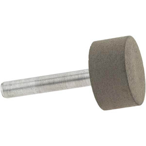 Norton 1" Head Diam x 1/2" Head Thickness Diamond (Abrasive) Grinding Pin 1/4" Shank Diam x 1-1/2" Shank Length, Fine Grade, 100 Grit 69014192428 - 73559023