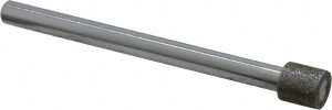 Strauss & Co. 0.394" Head Diam x 0.394" Head Thickness Diamond (Abrasive) Grinding Pin 1/4" Shank Diam x 3-1/2" Shank Length, Medium Grade, 80 Grit PT0394-05D80 - 05236864