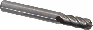 Atrax 1/4" Cut Diam, 1/4" Shank Diam, Fluted Cylinder Burr with Radius Radius End, 2" OAL, 5/8" LOC SC-1FM-ATX - 85289106