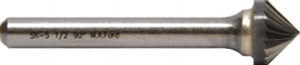 M.A. Ford 1/4" Cut Diam, 1/4" Shank Diam, 90° Carbide Diamond Cut 90° Angle Burr Point End, 2-5/16" OAL, 1/8" LOC 29702506 - 58262957