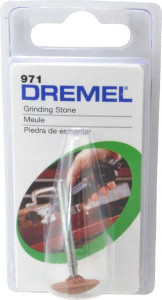 Dremel 5/8" Head Diam x 3/32" Thickness, B71, Mushroom End, Aluminum Oxide Mounted Point Green 971 - 09023425
