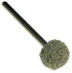 Grier Abrasive 3/8" Head Diam x 3/8" Thickness, B122, Ball End, Silicon Carbide Mounted Point Green-Gray, Fine Grade, 51,000 RPM B122-S6-18158 - 04692034