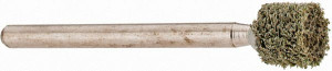 Grier Abrasive 1/4" Head Diam x 1/4" Thickness, W160, Cylinder End, Aluminum Oxide Mounted Point Green-Gray, Fine Grade, 81,370 RPM W160-N2-17208 - 04692208
