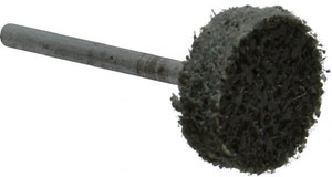 Grier Abrasive 3/4" Head Diam x 1/4" Thickness, W201, Cylinder End, Aluminum Oxide Mounted Point Green-Gray, Coarse Grade, 38,250 RPM W201-N4-17570 - 04692695