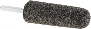 Made in USA 1" Head Diam x 2-3/4" Thickness, A3, Tree End, Aluminum Oxide Mounted Point Blue-Gray, Very Coarse Grade, 24 Grit, 16,100 RPM 003AE1SD2-SP - 69163798