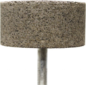 Tru-Maxx 2" Head Diam x 1" Thickness, W242, Cylinder End, Zirconia Alumina Mounted Point Brown, Coarse Grade, 36 Grit, 19,100 RPM TM-242AB3QD2 - 69698645