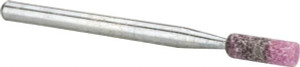 Tru-Maxx 1/8" Head Diam x 3/8" Thickness, W145, Cylinder End, Aluminum Oxide Mounted Point Pink, Medium Grade, 60 Grit, 105,000 RPM 66253292078 - 89679880