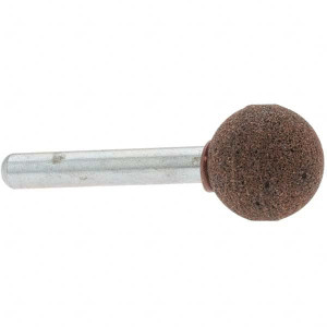 Value Collection 1-1/4" Head Diam x 1-1/4" Thickness, A4, Tree End, Aluminum Oxide Mounted Point Brown, Medium Grade, 60 Grit, 28,550 RPM BD-22152 - 43574854