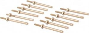 Grobet USA 1/8" Shank Abrasive Point Mandrel 25,000 Max RPM, 1/16" Hole Compatibility, for Rubberized Points 43.154 - 99331985