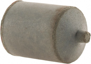Cratex 7/8" Max Diam x 1-1/4" Long, Cone, Rubberized Point Very Fine Grade, Silicon Carbide, 1/4" Arbor Hole, Unmounted 1357XF - 08301236
