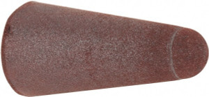 Made in USA 1" Max Diam x 2" Long, Taper, Rubberized Point Fine Grade, Silicon Carbide, 1/4" Arbor Hole, Unmounted 2T-F SPI - 73152522