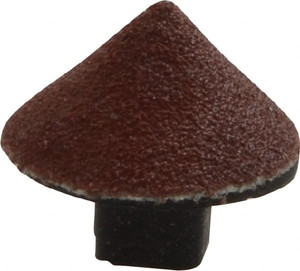 Superior Abrasives 5/8" Diam 120 Grit 90° Included Angle Cone Center Lap Aluminum Oxide, Fine Grade, Shank Mounted 12203 - 00446344