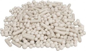 Bel-Air Finishing Supply Porcelain Carrier, Porcelain Abrasive, Ball & Cylinder Shaped Polishing Tumbling Media Wet Operation CP-MIX-20LB - 09118472