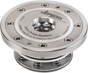 Jergens ZPS Pneumatic CNC Quick Change Clamping Module 1 Module Center, M32 Top Mount, 55 kN Retention Force, 8 bar (116 Lb/Sq In) Unlocking Pressure, 0.005mm Repeatability 480160 - 43652965