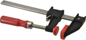 Bessey 6" Capacity, 2-1/2" Throat Depth Cast Iron Bar Clamp 600 Lb Clamping Pressure, 10" OAL GSCC2.506 - 67105742