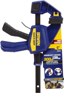 IRWIN 6" Capacity, 3-3/16" Throat Depth Carbon Steel Bar Clamp 300 Lb Clamping Pressure, 13-1/4" OAL, 339.73mm Max Spread 1964717 - 50516095