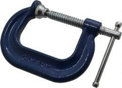 Gibraltar Products Regular-Duty 2" Max Opening, 2" Throat Depth, Forged Steel Standard C-Clamp 3,500 Lb Capacity, 0" Min Opening, Deep Throat CCM00394-1 - 73083438