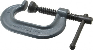 Wilton Regular-Duty 2" Max Opening, 1-13/16" Throat Depth, Forged Steel Standard C-Clamp 2,700 Lb Capacity, 0" Min Opening, Standard Throat Depth 14714 - 08104226