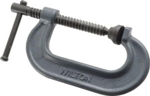 Wilton Regular-Duty 3" Max Opening, 1-15/16" Throat Depth, Forged Steel Standard C-Clamp 3,000 Lb Capacity, 0" Min Opening, Standard Throat Depth 14728 - 08104234