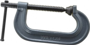 Wilton Regular-Duty 4" Max Opening, 2-5/16" Throat Depth, Forged Steel Standard C-Clamp 3,700 Lb Capacity, 0" Min Opening, Standard Throat Depth 14742 - 08104242