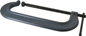 Wilton Regular-Duty 12" Max Opening, 3-7/8" Throat Depth, Forged Steel Standard C-Clamp 8,000 Lb Capacity, 1-1/8" Min Opening, Standard Throat Depth 14798 - 08104325