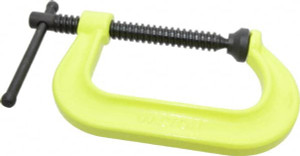 Wilton Regular-Duty 4-1/4" Max Opening, 3-1/4" Throat Depth, Forged Steel Standard C-Clamp 6,200 Lb Capacity, 0" Min Opening, Deep Throat, Alloy Steel Screw 14302 - 08104846