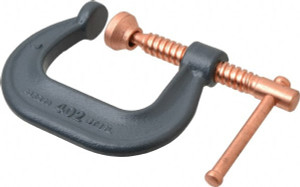 Wilton Regular-Duty 2-1/8" Max Opening, 2-5/8" Throat Depth, Forged Steel Standard C-Clamp 3,500 Lb Capacity, 0" Min Opening, Deep Throat 14215 - 78090222
