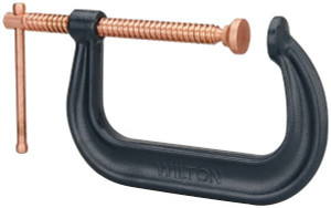 Wilton Regular-Duty 6-1/16" Max Opening, 4-1/8" Throat Depth, Forged Steel Standard C-Clamp 6,600 Lb Capacity, 0" Min Opening, Deep Throat 14257 - 78090263
