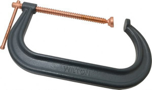 Wilton Regular-Duty 10-1/8" Max Opening, 6" Throat Depth, Forged Steel Standard C-Clamp 8,000 Lb Capacity, 2" Min Opening, Deep Throat 14285 - 78090305