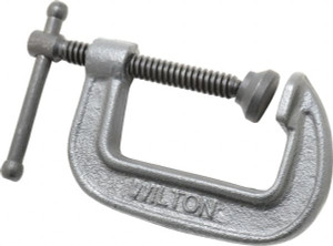 Wilton Light-Duty 2-1/2" Max Opening, 1-3/4" Throat Depth, Ductile Iron Standard C-Clamp 1,110 Lb Capacity, 0" Min Opening, Standard Throat Depth 22001 - 85516920