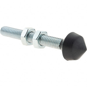 Destaco 5/16-18 Carbon Steel Cap Tip Clamp Spindle Assembly 57.91mm Thread Length, 76.2mm OAL, Cone Cushion Cap, 0.63" Tip Surface Diam, Use with Toggle Clamps 509208 - 99155939