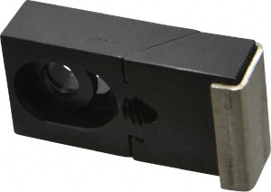 Gibraltar 2-5/16" OAL x 1-1/4" Overall Width, Standard Grip Nose, Steel Manual Edge Clamp Black Oxide Coating, 5/8" High, 3/8" Socket Cap Screw Slot, 3/8" Travel 33802G - 73153546