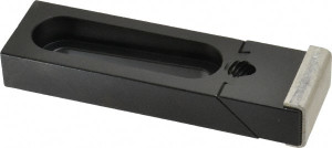 Gibraltar 4-1/8" OAL x 1-1/4" Overall Width, Standard Grip Nose, Steel Manual Edge Clamp Black Oxide Coating, 5/8" High, 3/8" Socket Cap Screw Slot, 2" Travel 33804G - 73153561