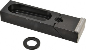 TE-CO 5-5/16" OAL x 1-1/2" Overall Width, Standard Grip Nose, Steel Manual Edge Clamp Black Oxide Coating, 7/8" High, 5/8" Socket Cap Screw Slot, 2" Travel 33717 - 78202538