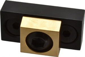 Mitee-Bite 3/8-16 Screw Thread, 1" Wide x 0.45" High, Serrated & Smooth Steel Compact Style Screw Mount Toe Clamp 4,000 Lb Holding Force, 65 Lb Ft Torque 24108 - 03583440