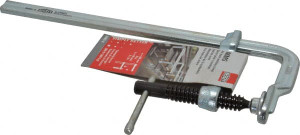 Bessey 2-1/4" Deep Throat, 8" Max Capacity, Standard Sliding Arm Clamp 400 Lb Clamping Pressure, 0.465" Spindle Diam MMS-8 - 05476858