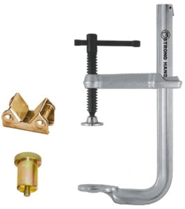 Strong Hand Tools 7" Deep Throat, 12-1/2" Max Capacity, 4 in 1 Sliding Arm Clamp 800 Lb Clamping Pressure, 18mm Spindle Diam UG1257-C3 - 84740125