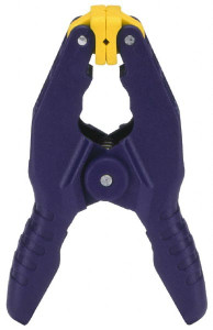 IRWIN 1" Jaw Opening Capacity, 1" Throat Depth, Spring Clamp Resin Body, Resin Handle, Resin Tip 58100 - 06646863