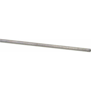 Made in USA #4-40 x 3 ft. Low Carbon Steel Threaded Rod Right Hand Thread, Zinc Plated Finish, UNC 45967 - 04352407