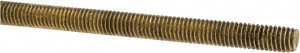 Made in USA #10-32 x 3 ft. Brass Threaded Rod Right Hand Thread, UNF 88009 - 06051080